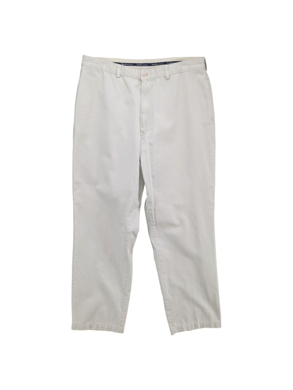 Polo Ralph Lauren Gordon Pants Mens Khaki Beige Cotton Flat Front Chino Sz 38x32